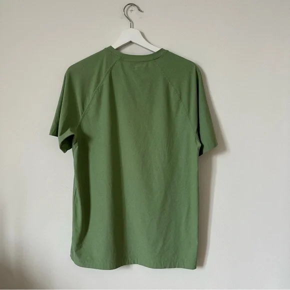 RHONE Reign Campsite Green Heather Short Sleeve Performance T-Shirt Size M - Picture 3 of 10